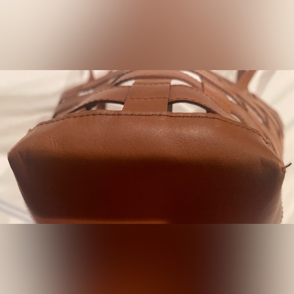Madewell Brown Basketweave Leather Tote Bag - Picture 11 of 11